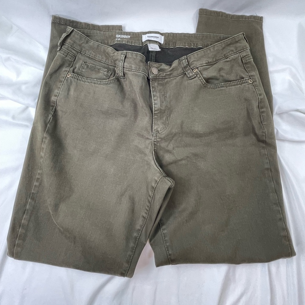 Sonoma Olive Green Skinny Jeans - Picture 6 of 6